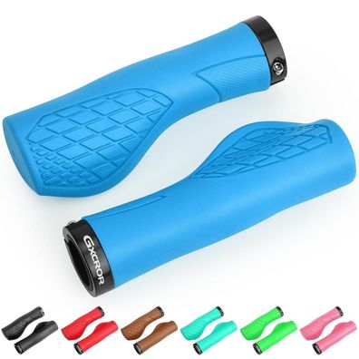 GXCROR Ergonomische MTB Lenkergriffe für 22,2mm Lenker, Anti-Rutsch, Dual Lock