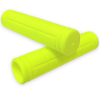 Viaumbr Ergonomische Fahrradgriffe aus weichem Gummi, rutschfest, 120mm, Gelb