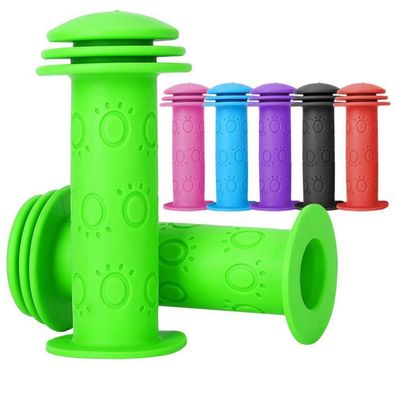 Fahrradgriffe Kinder 105mm Grün - Lenkergriffe für Roller, Laufrad, Dreirad mit