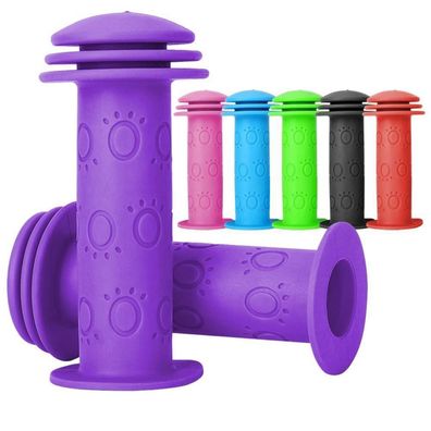 Aluscota Fahrradgriffe Kinder 105mm für Roller, Laufrad, Dreirad - Purple