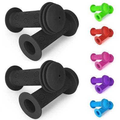 Fahrradgriffe Kinder 22mm, 105mm lang, mit Prallschutz für Roller, Laufrad
