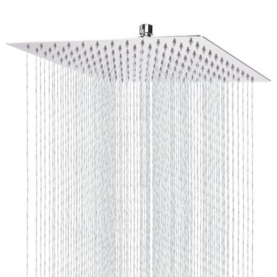Markcco 30cm Quadratischer Edelstahl Duschkopf Hochdruck Regenbrause für