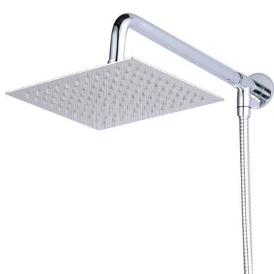 Hiendure 30cm Luxus Regendusche Einbauduschkopf Edelstahl Quadratisch