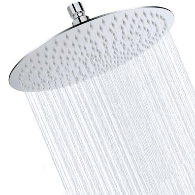 Hilandkom Regendusche 12 Zoll Rund, 30cm Edelstahl Brausekopf, Selbstreinigend