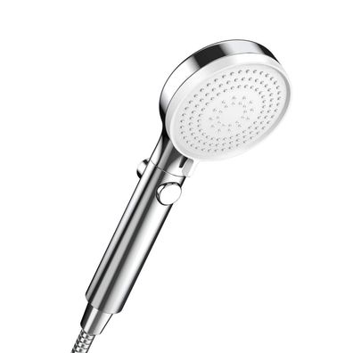 HONBOO Duschkopf mit Stoppfunktion, Wassersparender Hochdruck Handbrause, 3