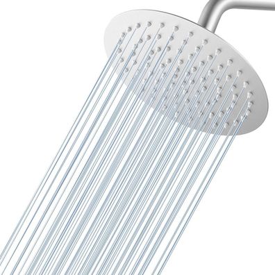KINLIV 20CM Regendusche Duschkopf Gebürstetes Nickel, 8 Zoll Wasserfall