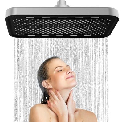 Jinyomfly Großer Regendusche Duschkopf, 14 Zoll XXL, 360° verstellbar