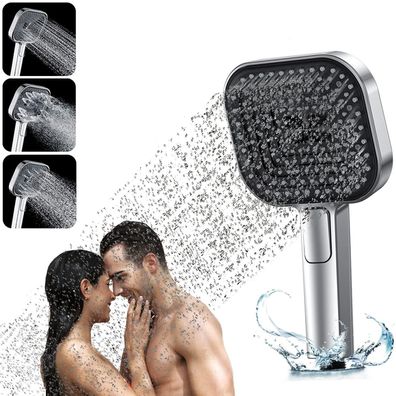 BINYI Duschkopf Regendusche Duschbrause Wassersparend Handbrause Druckerhöhend