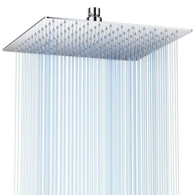 AUYI Regendusche Duschkopf 25x25cm, 10 Zoll Edelstahl Quadratisch