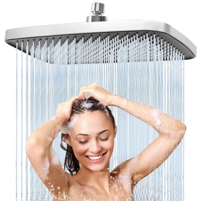 weiclianhp Regendusche Duschkopf 12 Zoll Quadratisch, Edelstahl 304