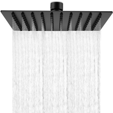 Hausprofi Kopfbrause 8 Zoll (20cm) Quadratischer Duschkopf aus Edelstahl 304