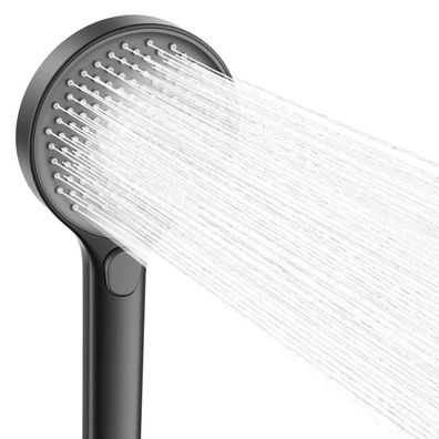 RONVIE Duschkopf Groß 130mm mit 3 Strahlarten, Wassersparender Hochdruck