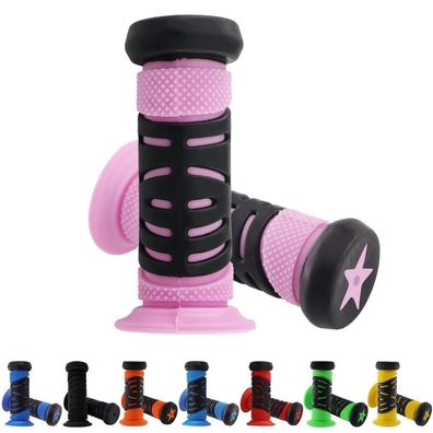 TOKSEO Fahrradgriffe Kinder, 95 mm Länge, 22mm Kaliber, Gummi Lenkergriffe für
