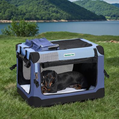 Gardner Pet faltbare Hundebox L (66x48x48cm) - Ideal für Hunde und Katzen bis