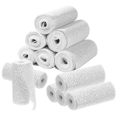 CUNQN Gipsbinden Set 12er Pack, 7,5 cm x 2,7 m - Ideal für Babybauchabdruck