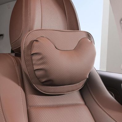 Dapucarin Auto Nackenkissen Kopfstütze in Lederoptik, atmungsaktiv und abnehmbar