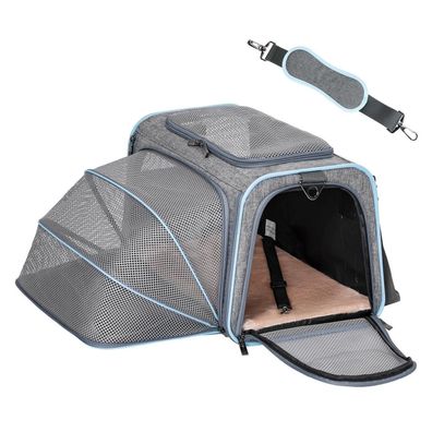 Petsfit Faltbare Transporttasche für Katze & Hund, erweiterbar, mit