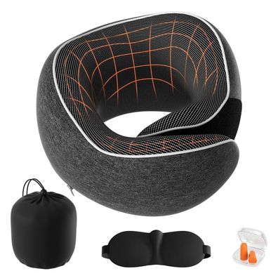 Lavlola Nackenkissen Flugzeug aus Memory Foam, Verstellbares Reisekissen mit