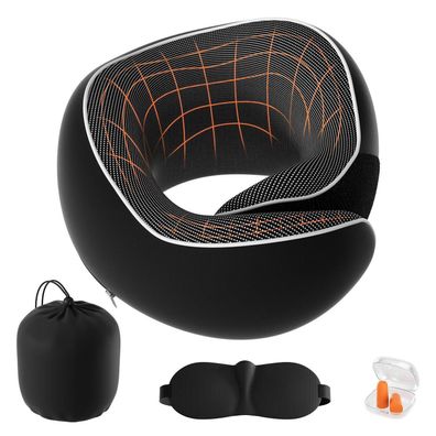 Lavlola Nackenkissen Flugzeug Reisekissen Auto aus Memory Foam, Verstellbares