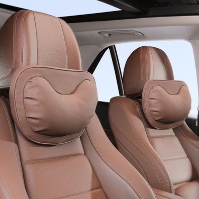 Dapucarin Auto Nackenkissen Kopfstütze, Leder Nackenstütze, Atmungsaktiv