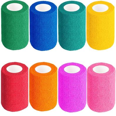 Bilgeta Selbstklebender Verband, 8 Rollen (7,5cm x 4,5m) - Elastische
