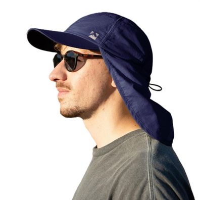 TOP-EX XL/XXL Wasserdichte Baseball Cap mit Nackenklappe, UV-Schutz