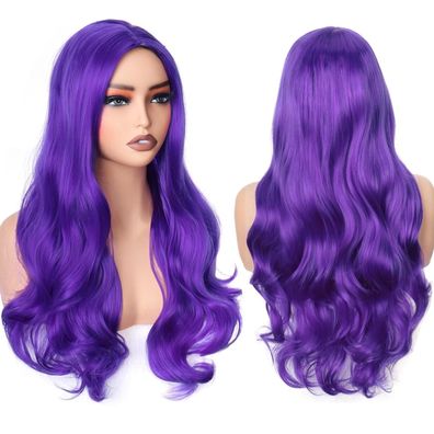 Porsmeer 60cm Wavy Synthetische Lockige Ersatzperücke für Partys, Cosplay