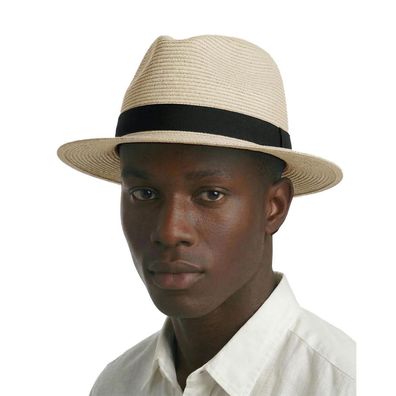 Zylioo Sonnenhut für große Köpfe, Panama Stil, UV-Schutz, Beige