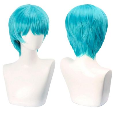 Yeeshedo Herren/Damen Unisex Anime Cosplay Perücke, kurz, synthetisch, gerade