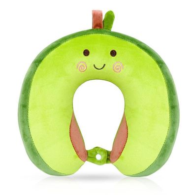 Wishstar Reisekissen Avocado für Kinder und Erwachsene, U-förmiges Nackenkissen