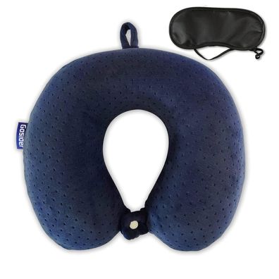 Gosider Reisekissen aus Memory Foam, bequemes U-Form Nackenkissen für