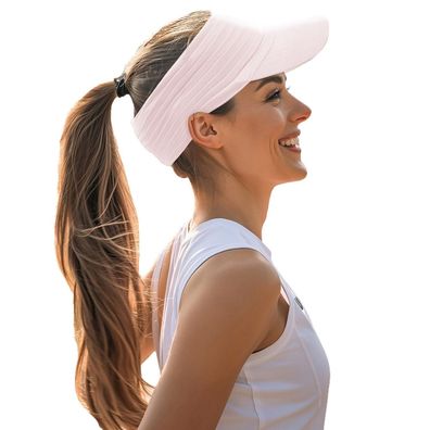 YAMEE Visor Cap Damen Elastisch Sonnenschutz Atmungsaktiv Schnelltrocknend
