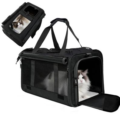 Ratstone Faltbare Hundetransportbox, Katzentransportbox - Atmungsaktiv, Oxford