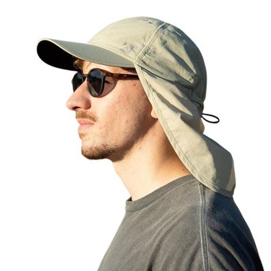 TOP-EX XL/XXL wasserdichte Baseball Cap mit Nackenklappe, UV-Schutz, faltbar