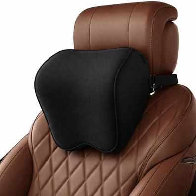 Generisch 2er-Pack Auto Nackenkissen aus 100% Memory Foam mit verstellbarem