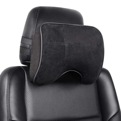 EASY EAGLE Auto Nackenkissen aus Wildleder und Memory-Schaum mit verstellbarem