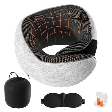 Lavlola Nackenkissen Flugzeug aus Memory Foam, Verstellbares Reisekissen für