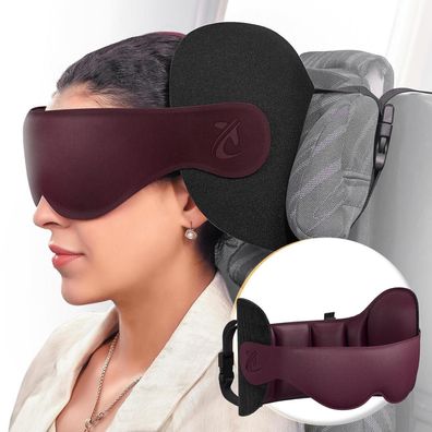 Bonairest Reisekissen Nackenkissen mit 3D-Schlafmaske für lange Flugreisen