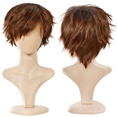 Yeeshedo Kurzhaarperücke Bob Anime Cosplay Perücke, glatt, flauschig, für Damen