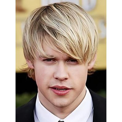 Herren Kurzhaarp perücke Blond Gerade Täglich Natürliche Layered Cosplay Kostüm
