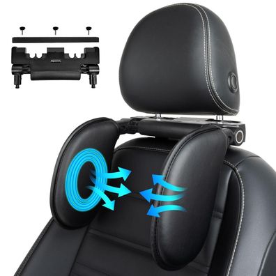 Aipwerer Kopfstütze Auto mit Memory-Schaum, einziehbar und abnehmbar, für