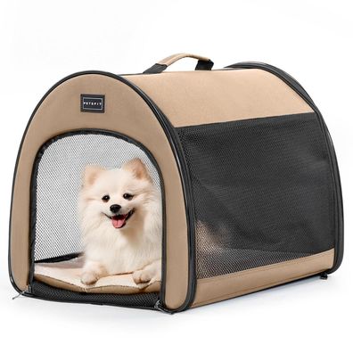 Petsfit faltbare Hundebox für kleine Hunde und Katzen, atmungsaktiv und