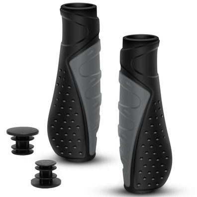 REETEE Ergonomische Fahrradgriffe, Rutschfest, Kurz & Lang, für MTB, 22,2 mm
