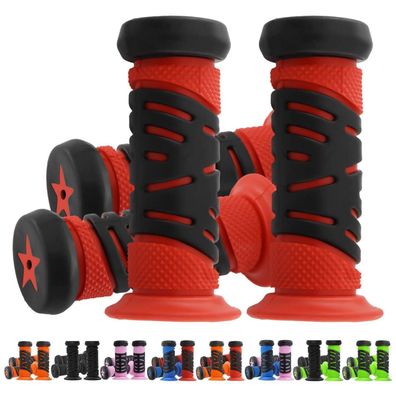 TOKSEO Fahrradgriffe Kinder, 95mm, 22mm Kaliber, Gummi Lenkergriffe für Roller