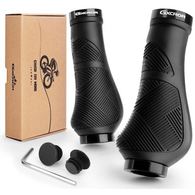 GXCROR Ergonomische Fahrradgriffe 130mm, rutschfest, doppelte