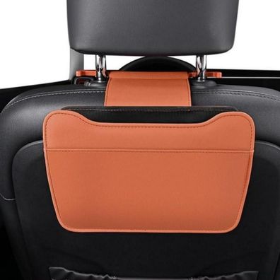 Qirc Auto Mülleimer für Kopfstütze, Faltbarer Wasserdichter in Lederoptik