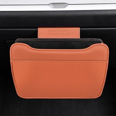Qirc Auto Mülleimer für Beifahrer Handschuhfach, wasserdichter Lederoptik