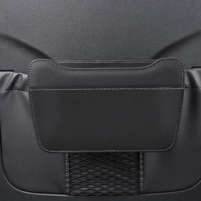 Qirc Auto Mülleimer für Kopfstütze, Hängend, Wasserdicht, Faltbar in Lederoptik