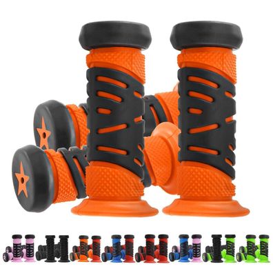TOKSEO Fahrradgriffe Kinder, 95mm Länge, 22mm Kaliber, Gummi Lenkergriffe für