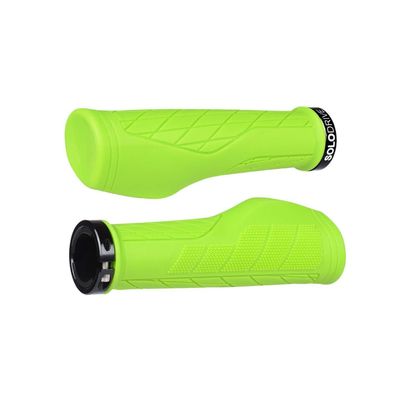 Solodrive Ergonomische Fahrradgriffe aus rutschfestem Gummi, Single Lock-on